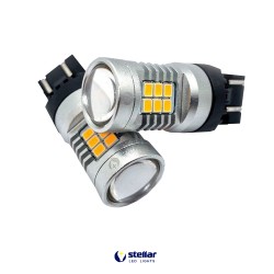 LED автолампа 4G21 STELLAR цоколь W21W/5W/7443 Amber желтый (1 шт.)