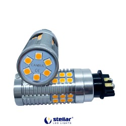 LED автолампа 4G24 STELLAR цоколь PW24W Can Bus Amber желтый (1 шт.)