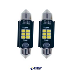 LED автолампы K6F STELLAR SV8,5(C10W) 39 мм с обманкой в подсветку номера и салона CAN BUS (1 шт.)